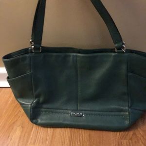 Green Coach Tote
